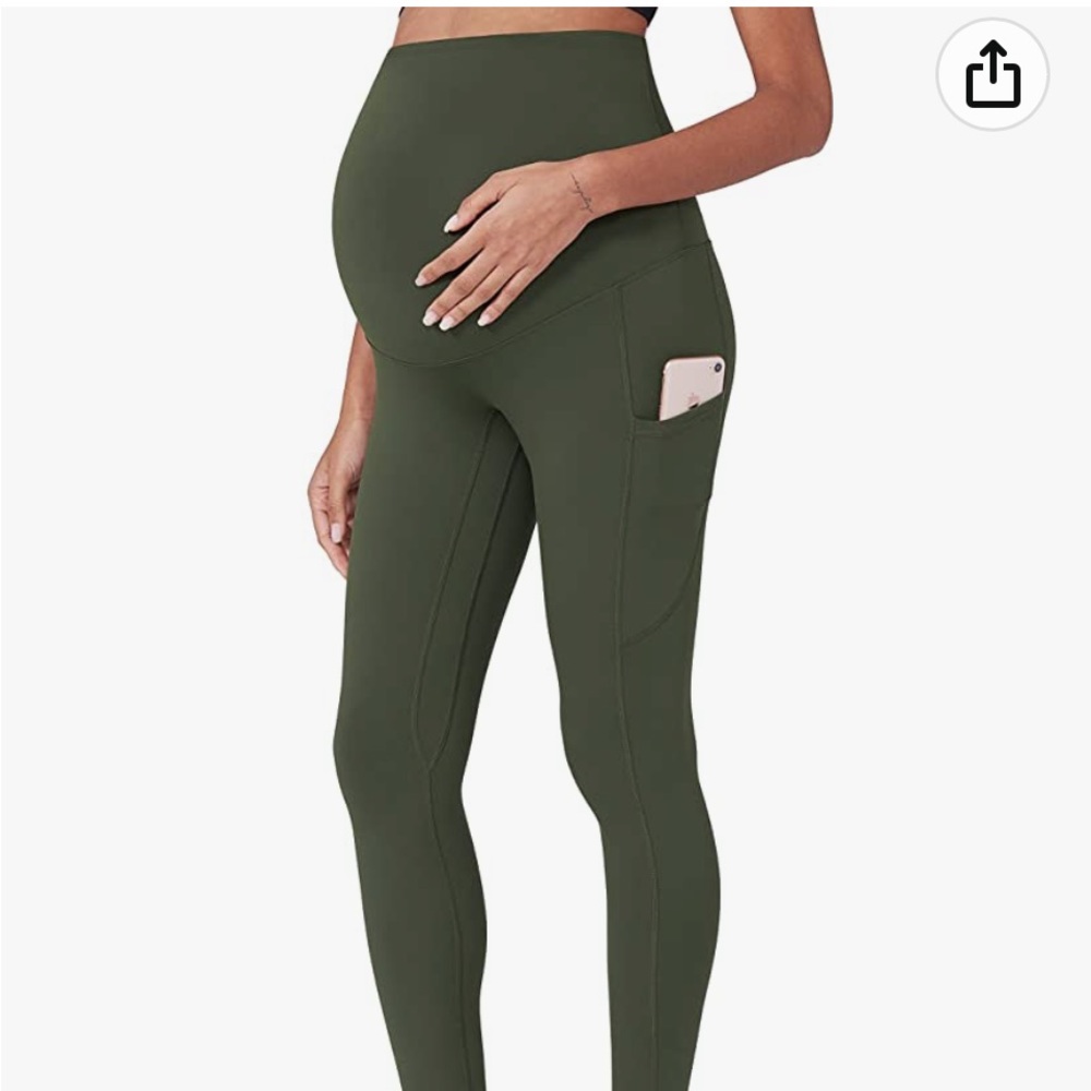 Olive Green Maternity Leggings